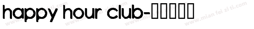 happy hour club字体转换